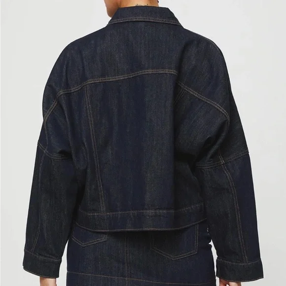 Princess Polly Dark Blue Jean Jacket - Picture 5 of 13